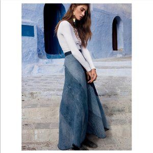 Free People Still Into You Denim Maxi